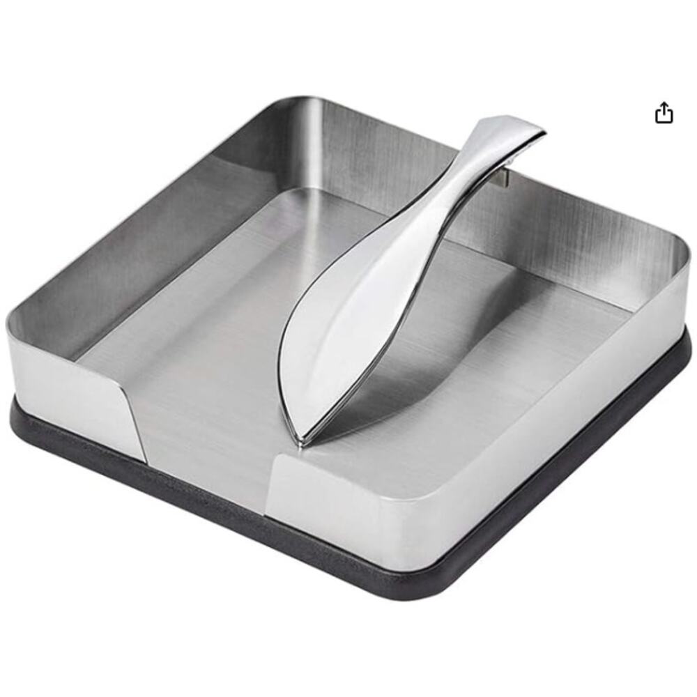 Kamenstein Horizontal Napkin Holder with Leaf Arm